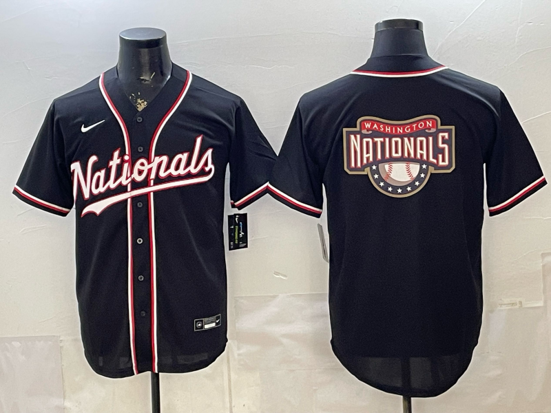 Men 2026 Washington Nationals blank black Nike jersey 0561001